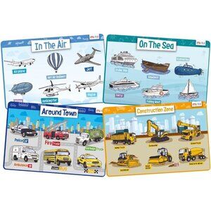 merka Kids Placemat Educational Placemats for Toddlers Kids Placemats for Dining